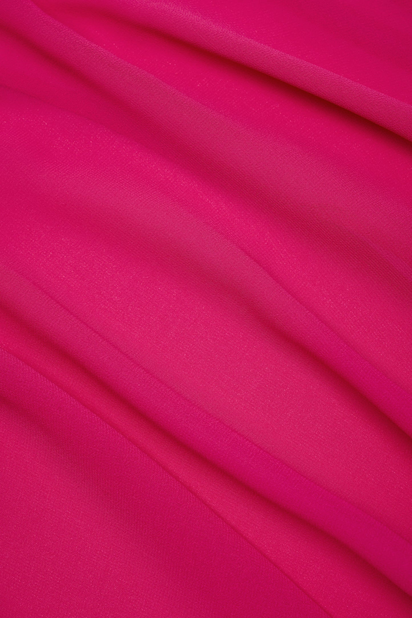 Cowl-Neck Mini Dress in Fuchsia