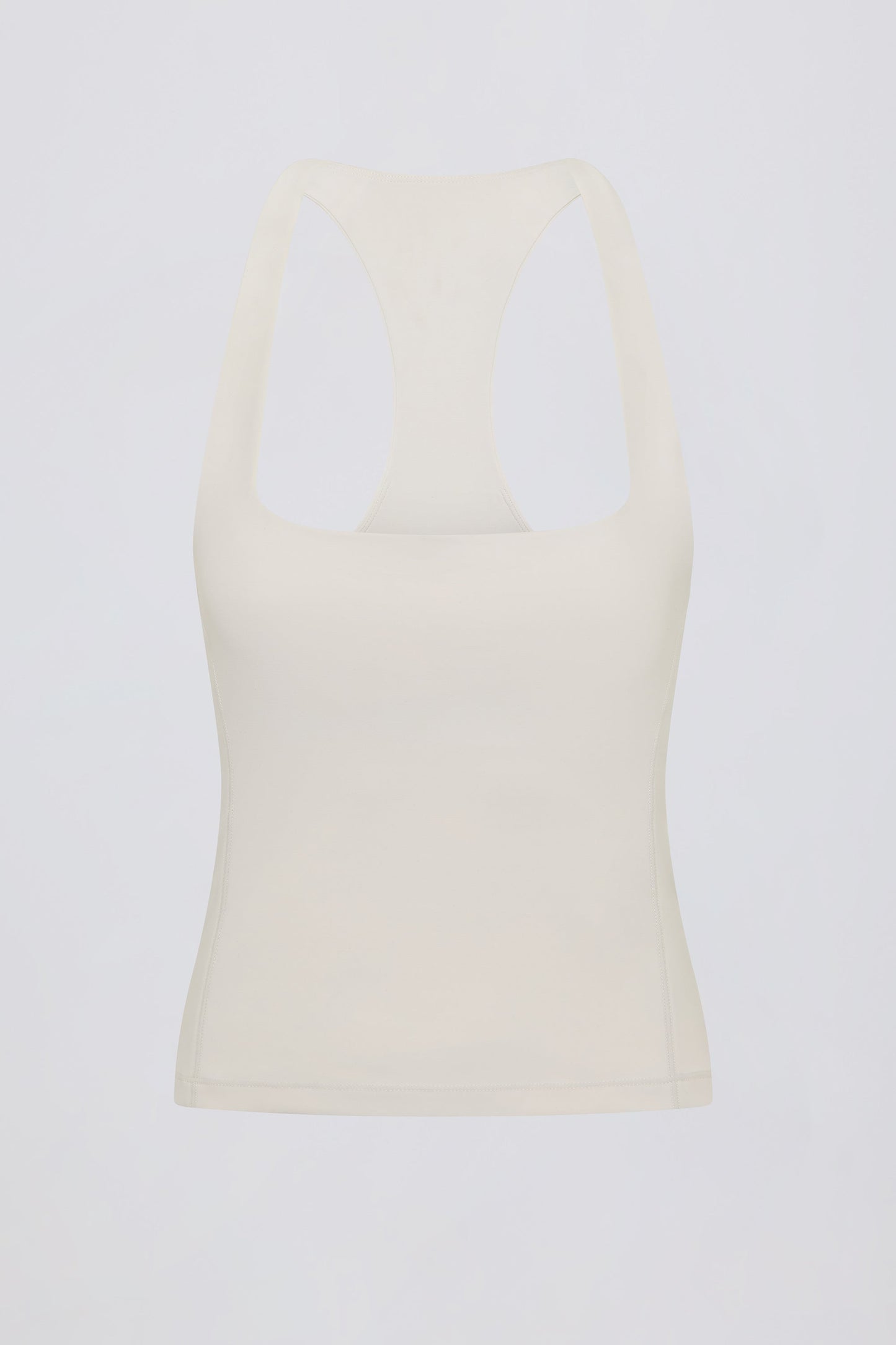 Soft Active Racerback Tank Top in Cream