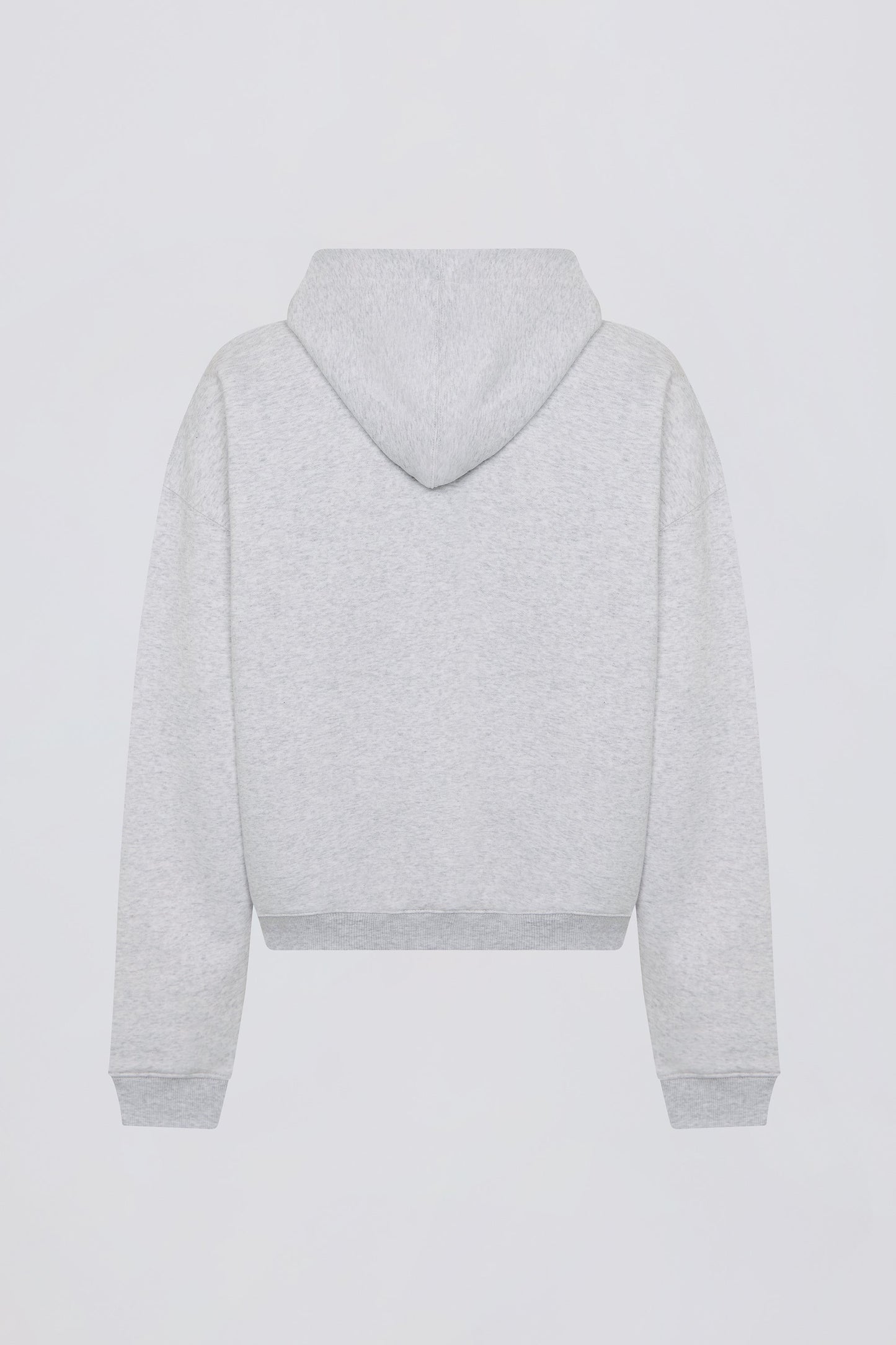 Appliqué Oversized Hoodie in Heather Grey