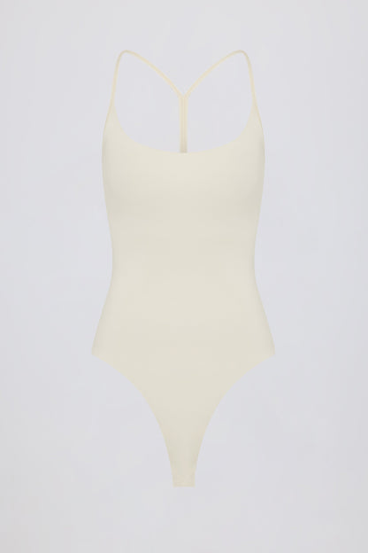 Cut-Out Bodysuit in Cream