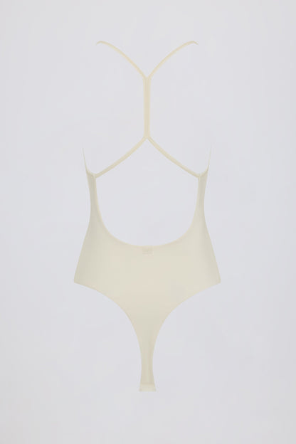 Cut-Out Bodysuit in Cream