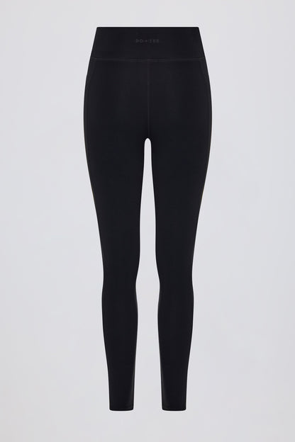 Soft Active Crossover Pocket Leggings in Black