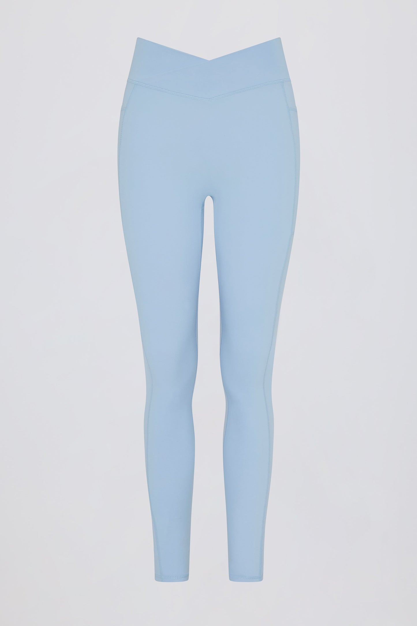 Soft Active Crossover Pocket Leggings in Sky
