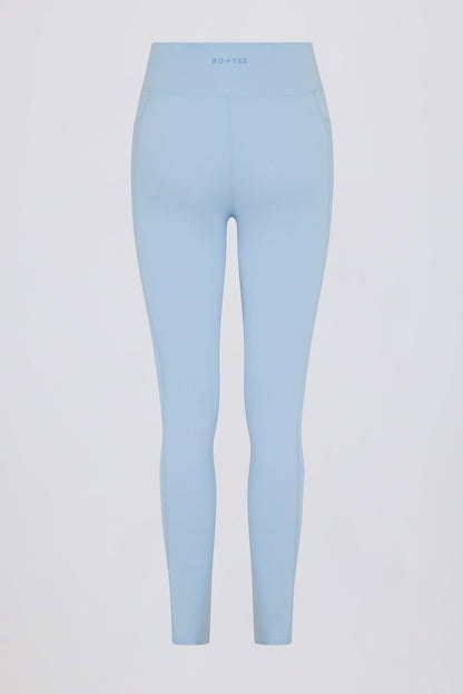 Soft Active Crossover Pocket Leggings in Sky