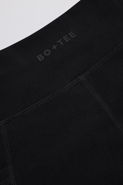 Soft Active Crossover Pocket Shorts in Black