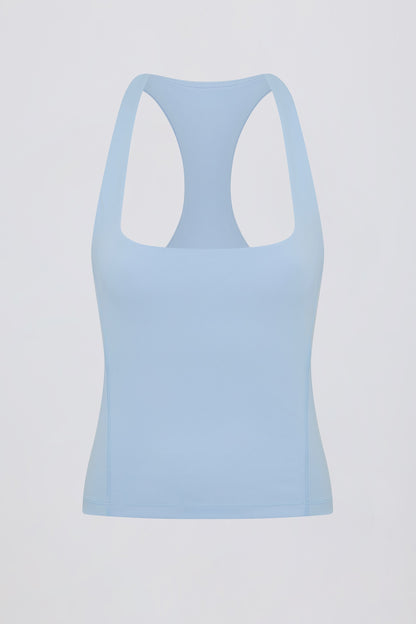 Soft Active Racerback Tank Top in Sky