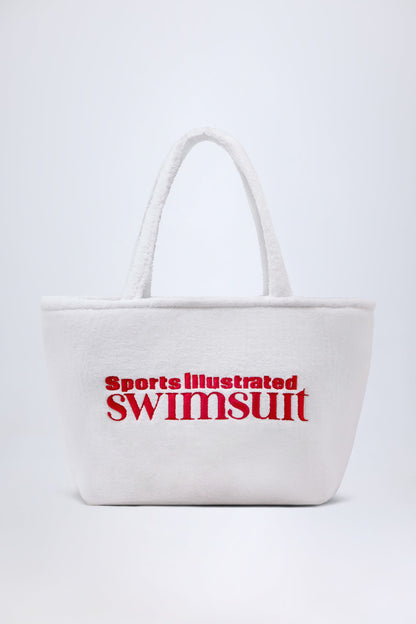 Towelling Tote Bag in White